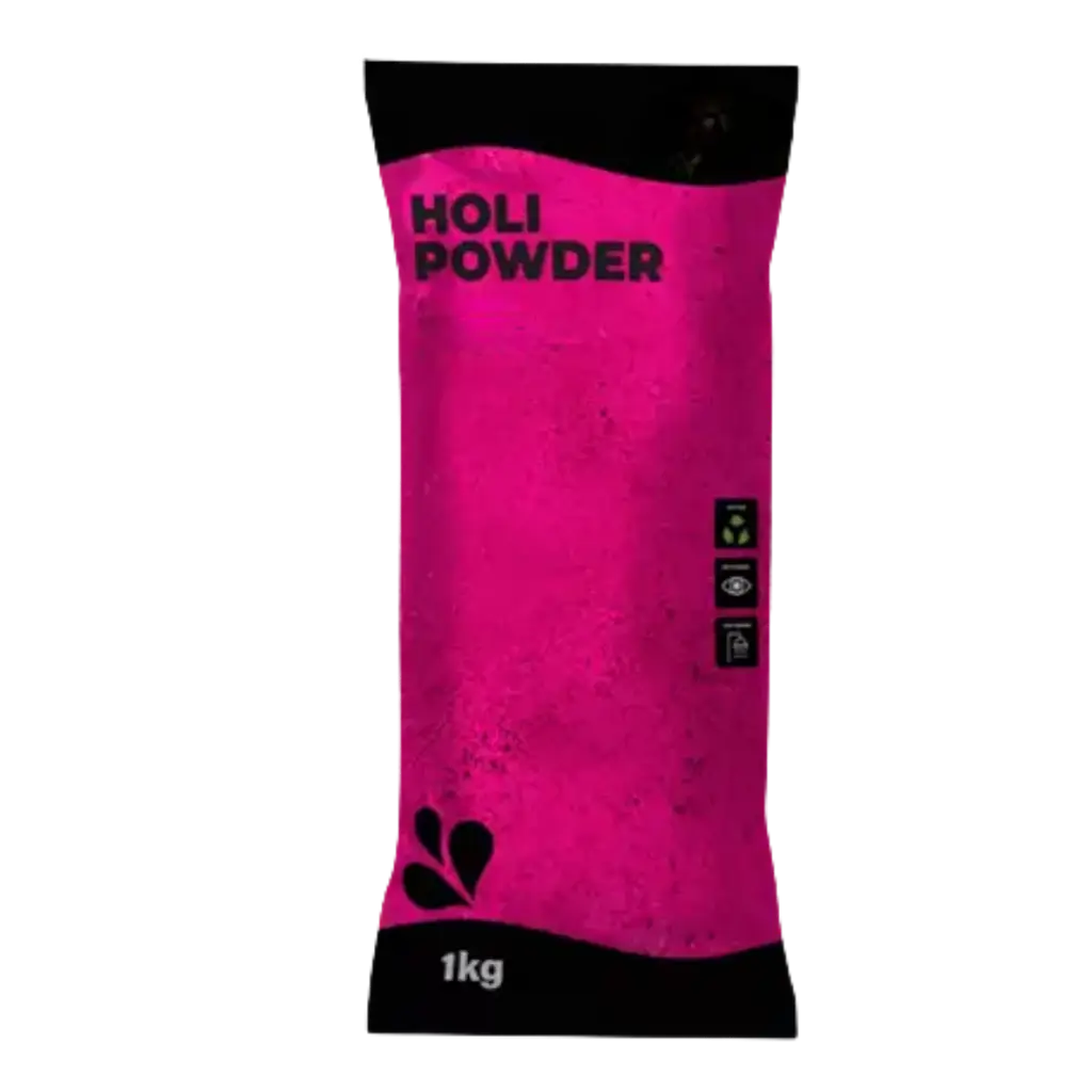 Poudre Holi Rose - Sachet de 1kg