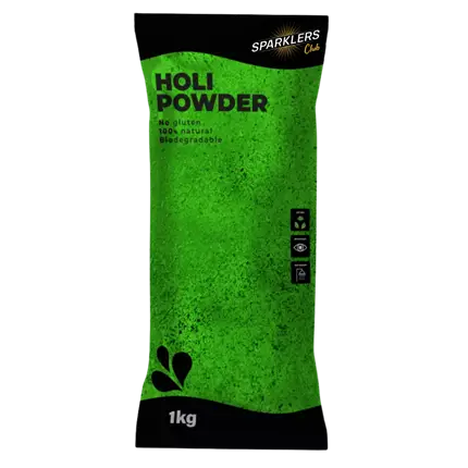 Poudre Holi Vert - Sachet de 1kg
