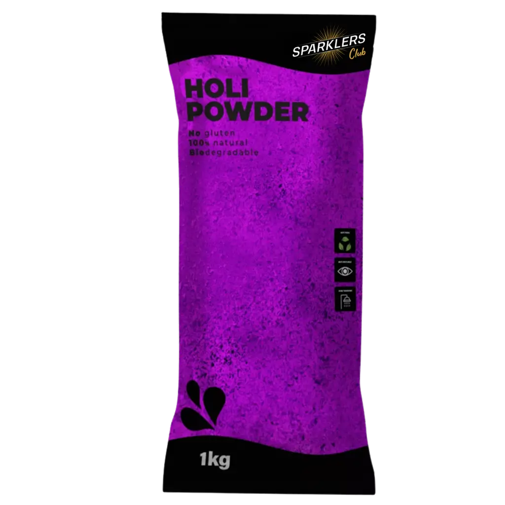 Poudre Holi Violet - Sachet de 1kg