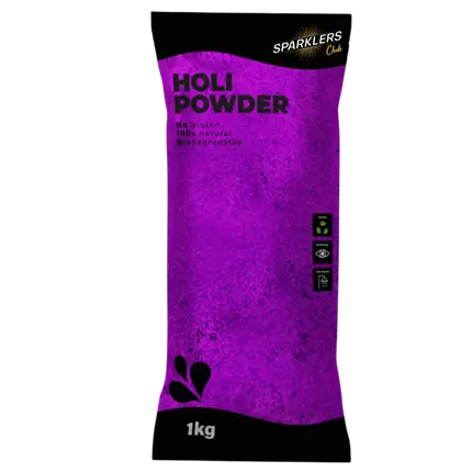 Poudre Holi Violet - Sachet de 1kg