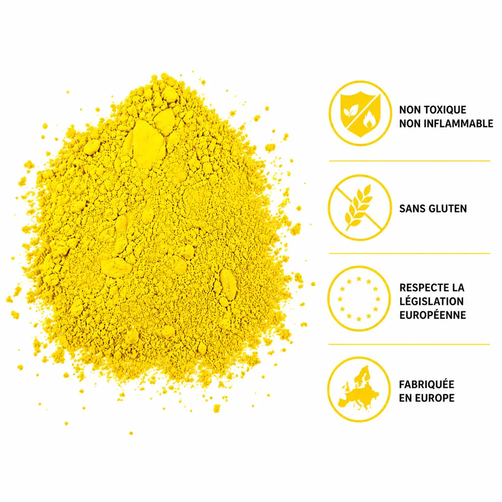 Poudre Holi JAUNE - Sac de 5kg