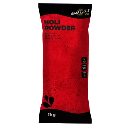 Poudre Holi Rouge - Sachet de 1kg