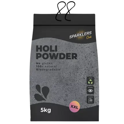 Poudre Holi NOIR - Sac de 5kg