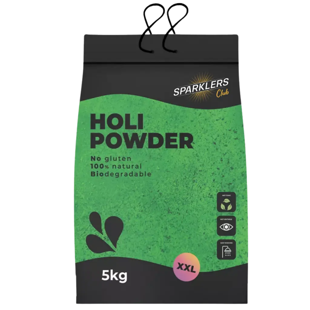 Poudre Holi VERT - Sac de 5kg