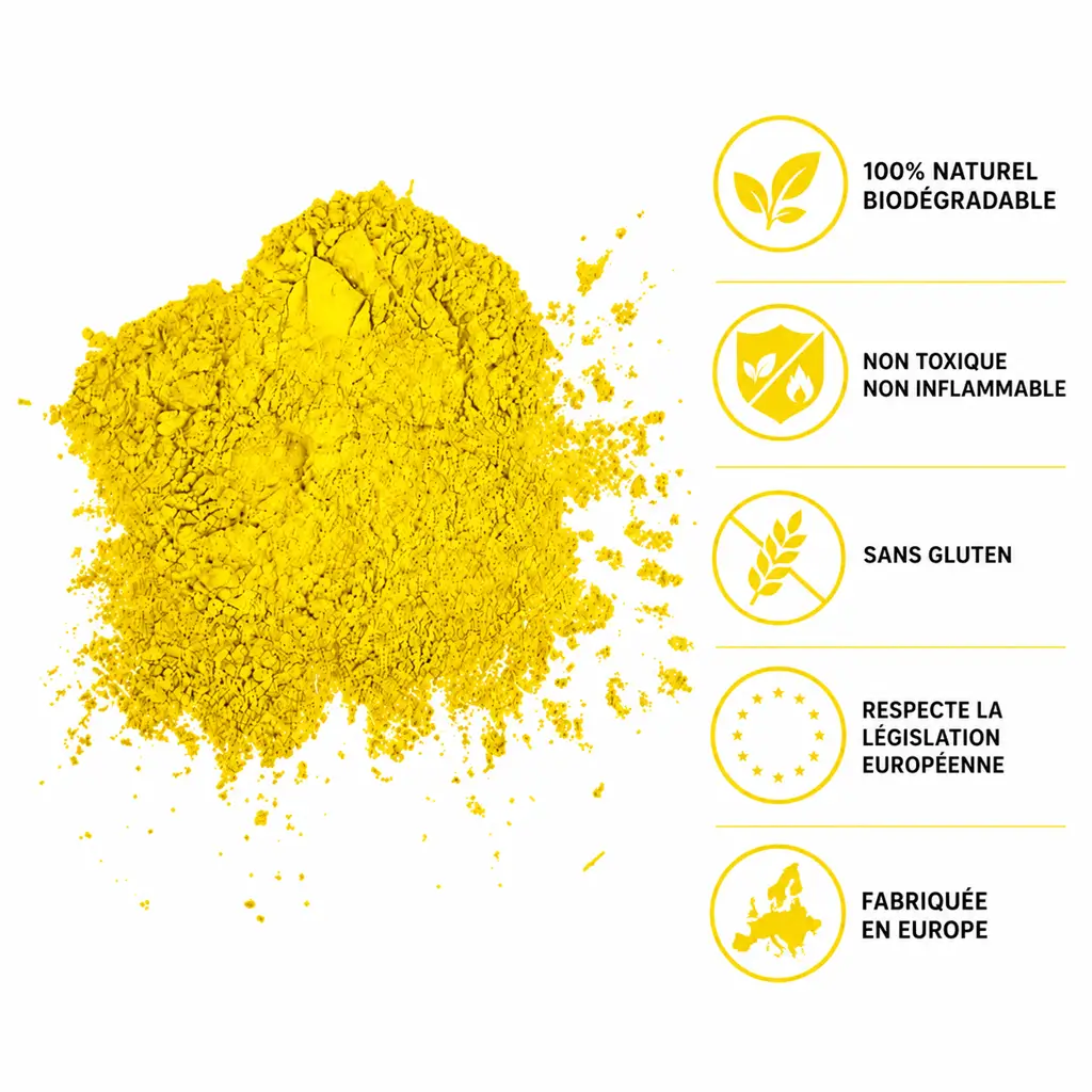 Extincteur Poudre Holi Jaune - 5Kg