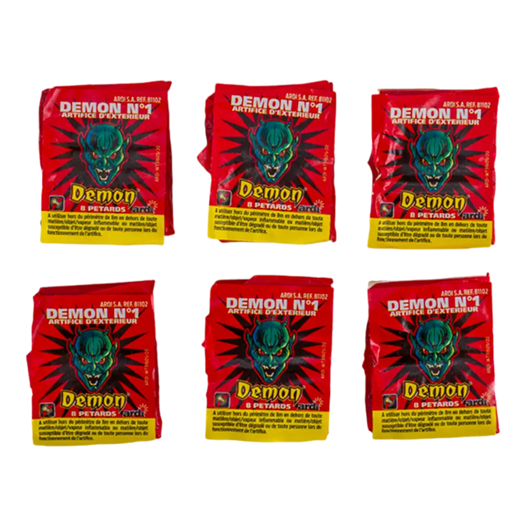 Lot de 10 paquets Pétard démon N°1 (8 unités/paquet)