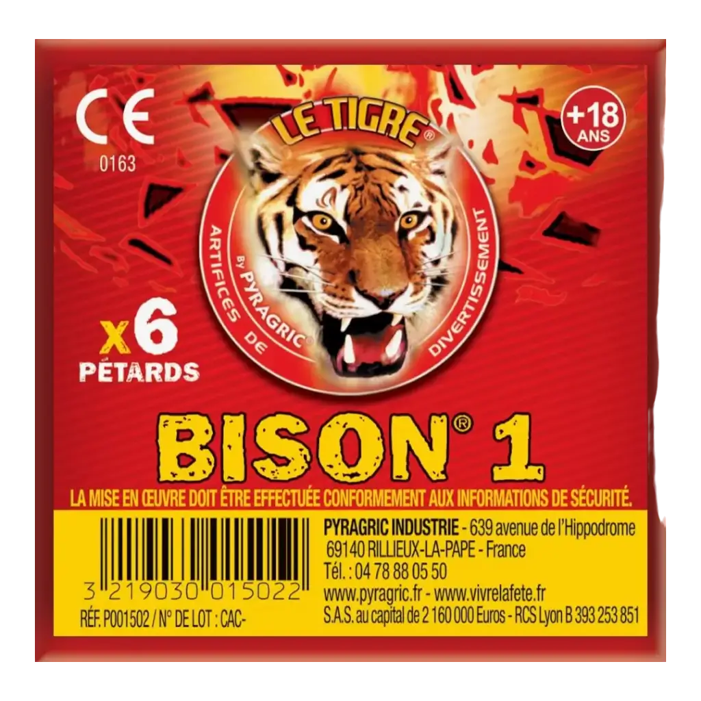 Lo de 10 paquets de pétards BISON® 1 (6 unités/paquet)