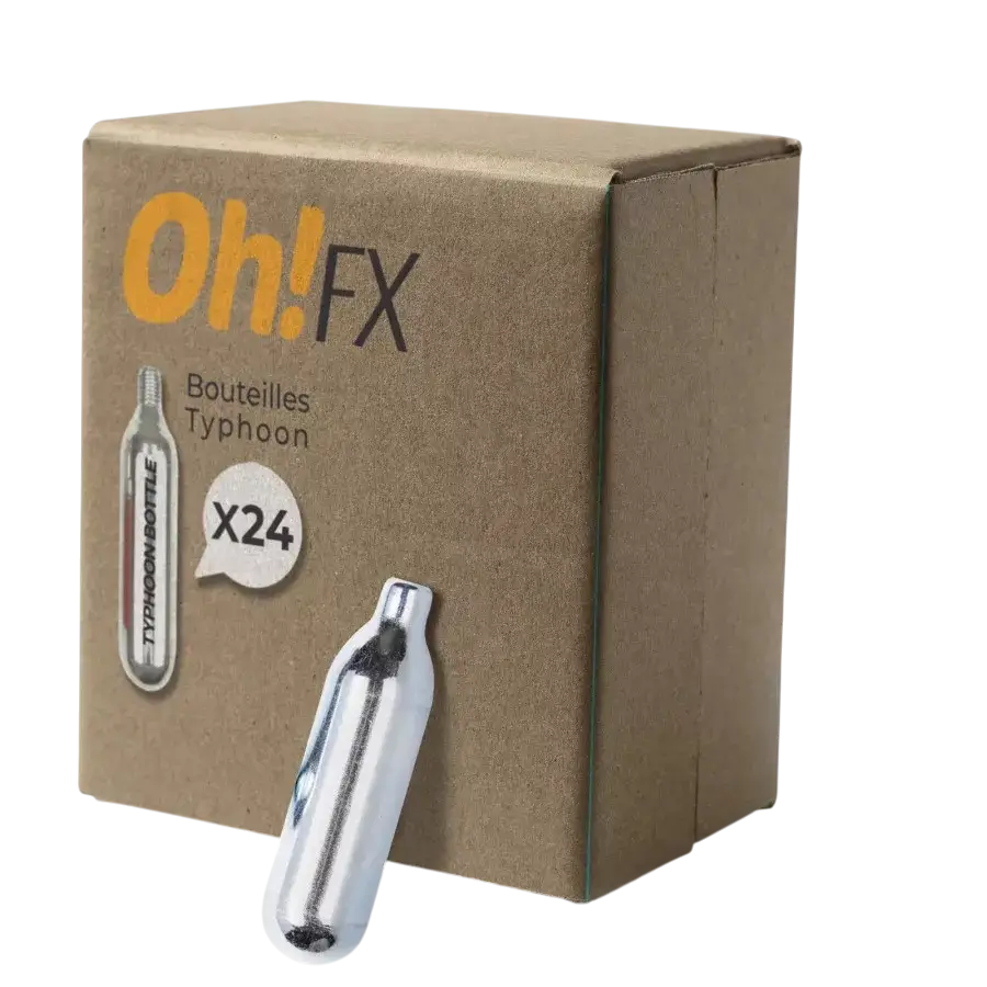OhFx® Bouteilles Typhoon pour Typhoon Gun - Lot de 24