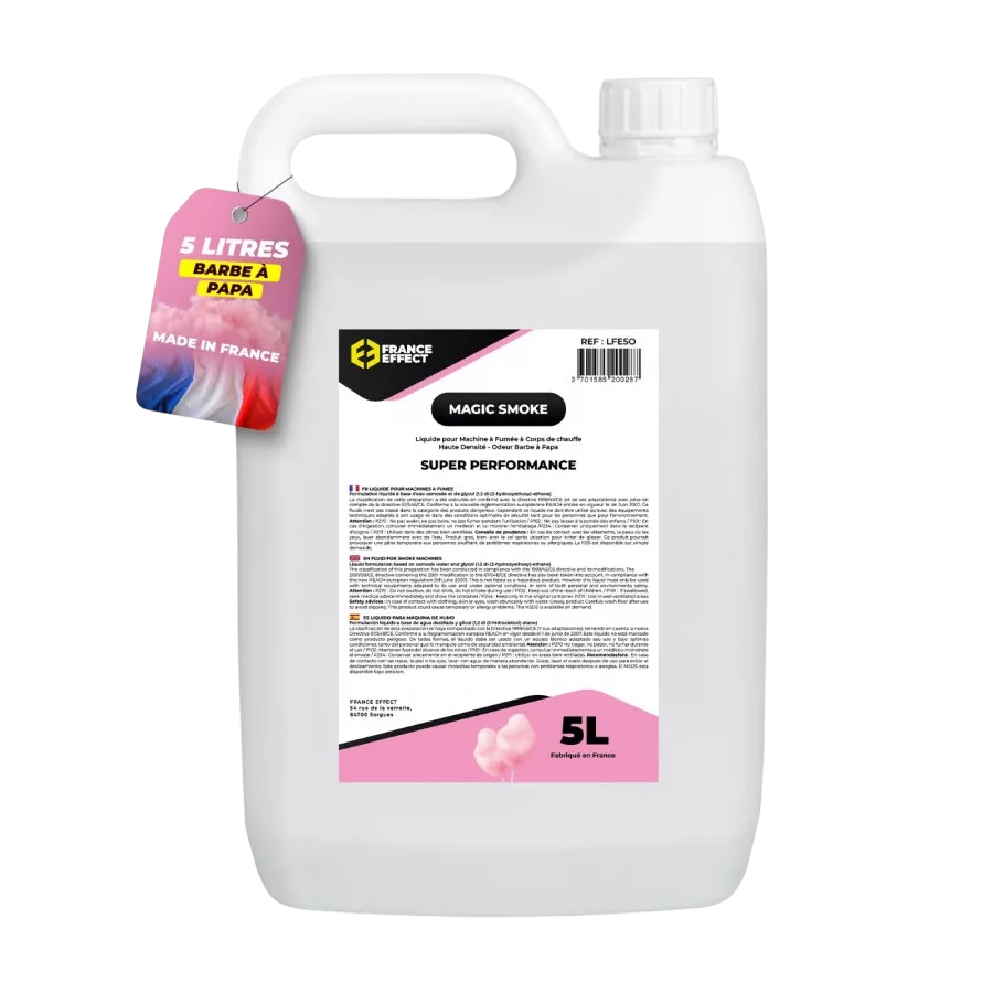 Liquide fumée ODEUR BARBE A PAPA - Magic Smoke® 5L