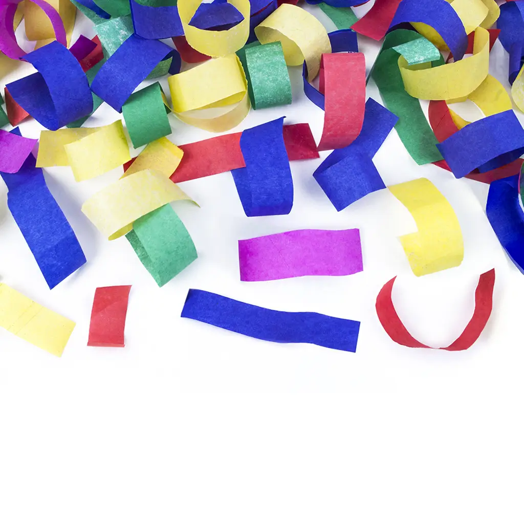 Lot de 6 Canons à confettis 80 CM Multicolore