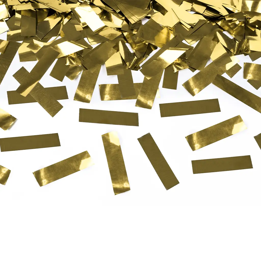 Lot de 4 Canons à confettis 80 CM Gold
