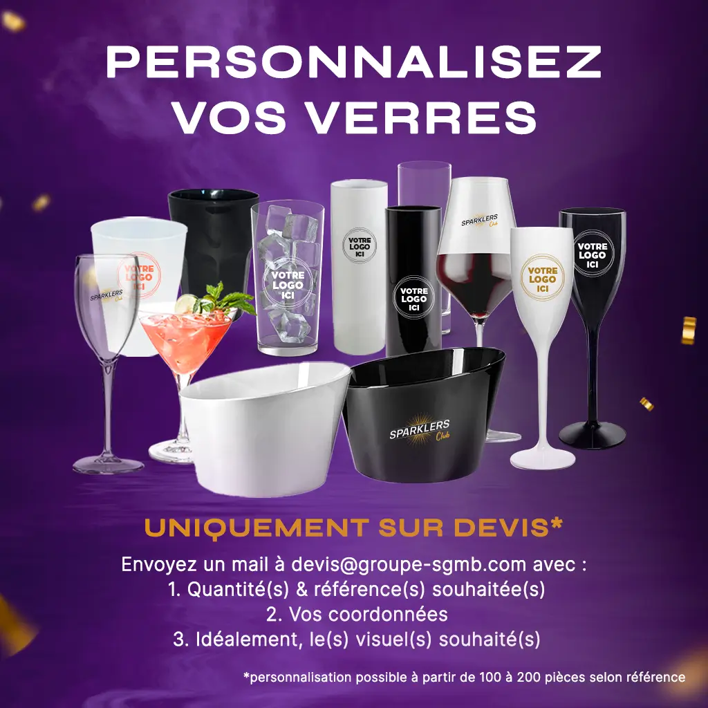 Lot de 50 Gobelets Ecocup 25cl utile (33cl ras bord) Réutilisable - Type Demi, Jus, Soft