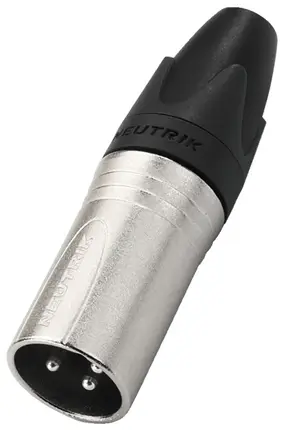 Fiche XLR Mâle, 3 pôles - Marque Neutrik®