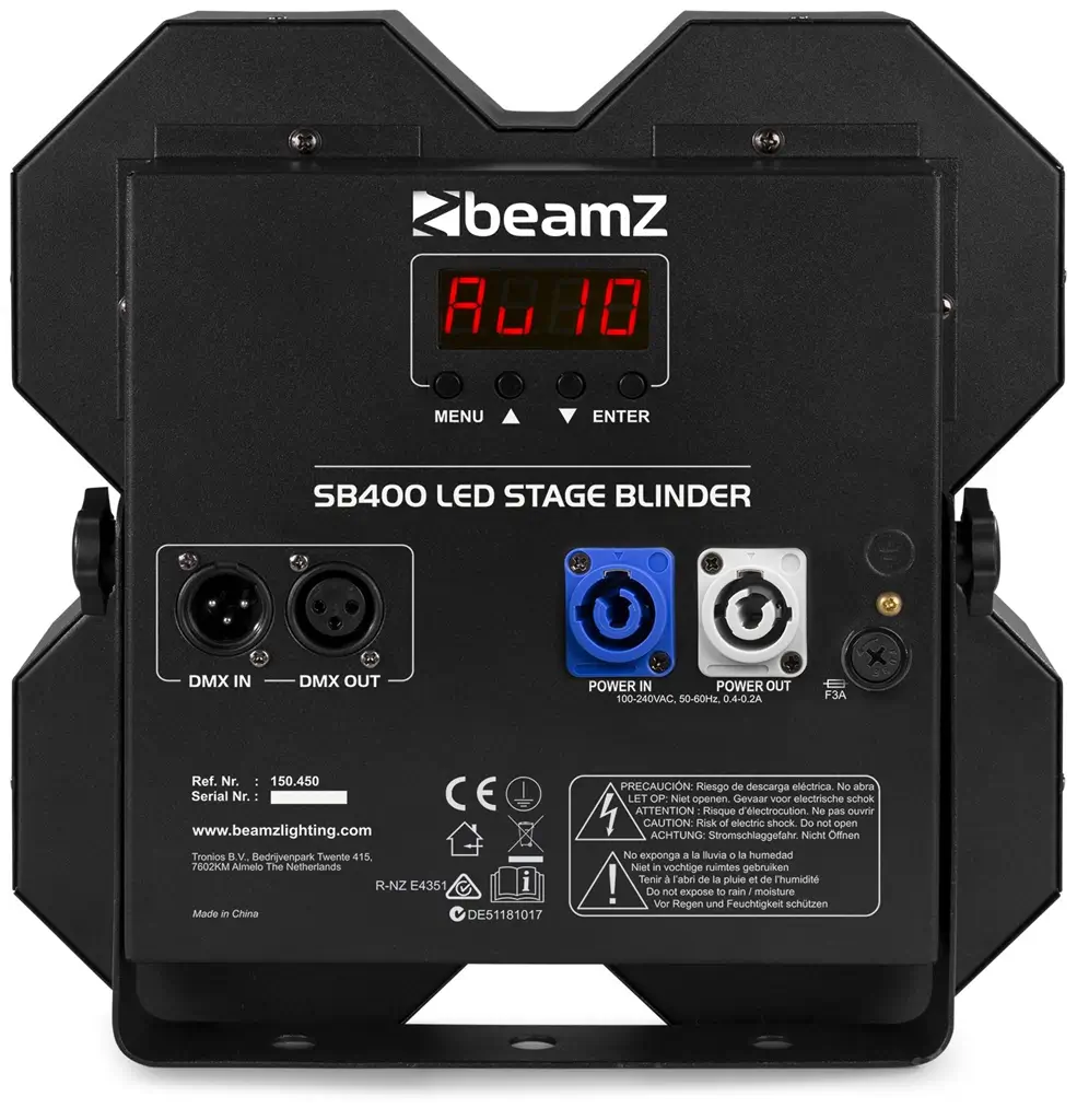 Blinder de scène 4 X LED COB de 50 W, blanc chaud - SB400 - beamZ
