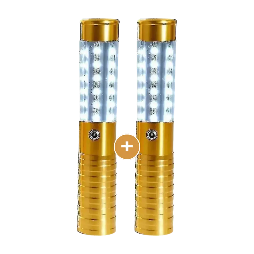 Lot de 2 BÂTONS LED BOUTEILLE V.I.P OR