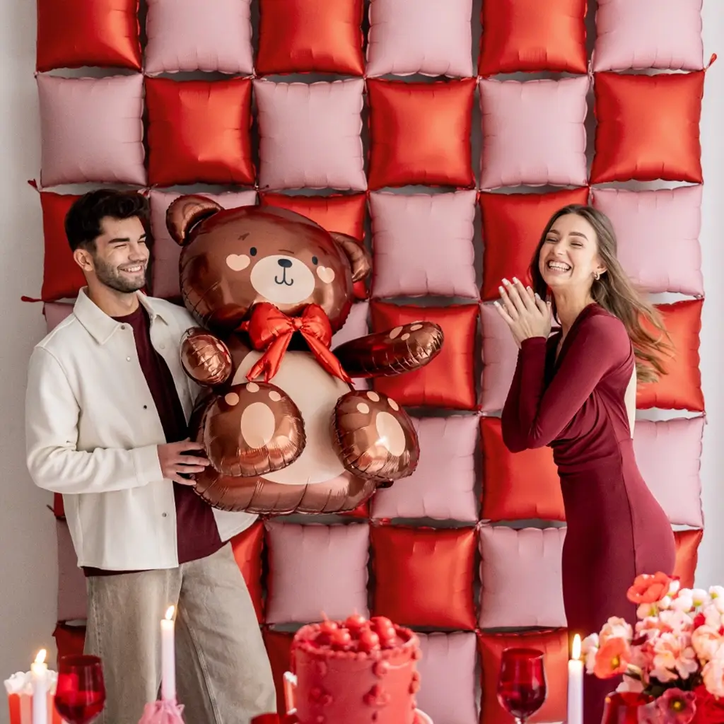 Ballon Aluminium Ourson Debout 75 x 84 cm – Décoration Anniversaire