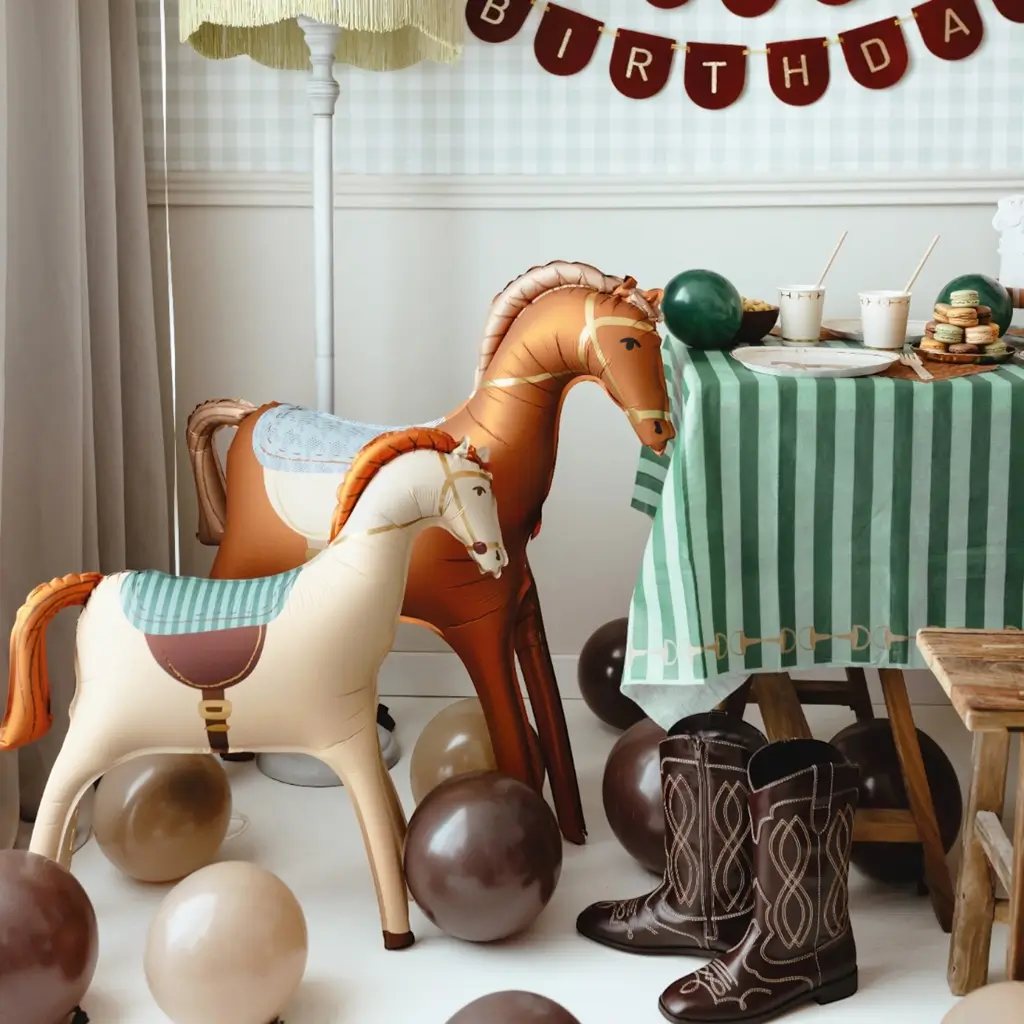 Ballon Aluminium Cheval Géant 112 x 97 cm – Décoration Anniversaire