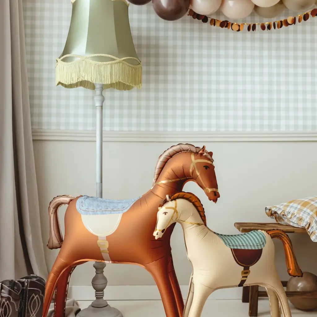 Ballon Aluminium Cheval Géant 112 x 97 cm – Décoration Anniversaire