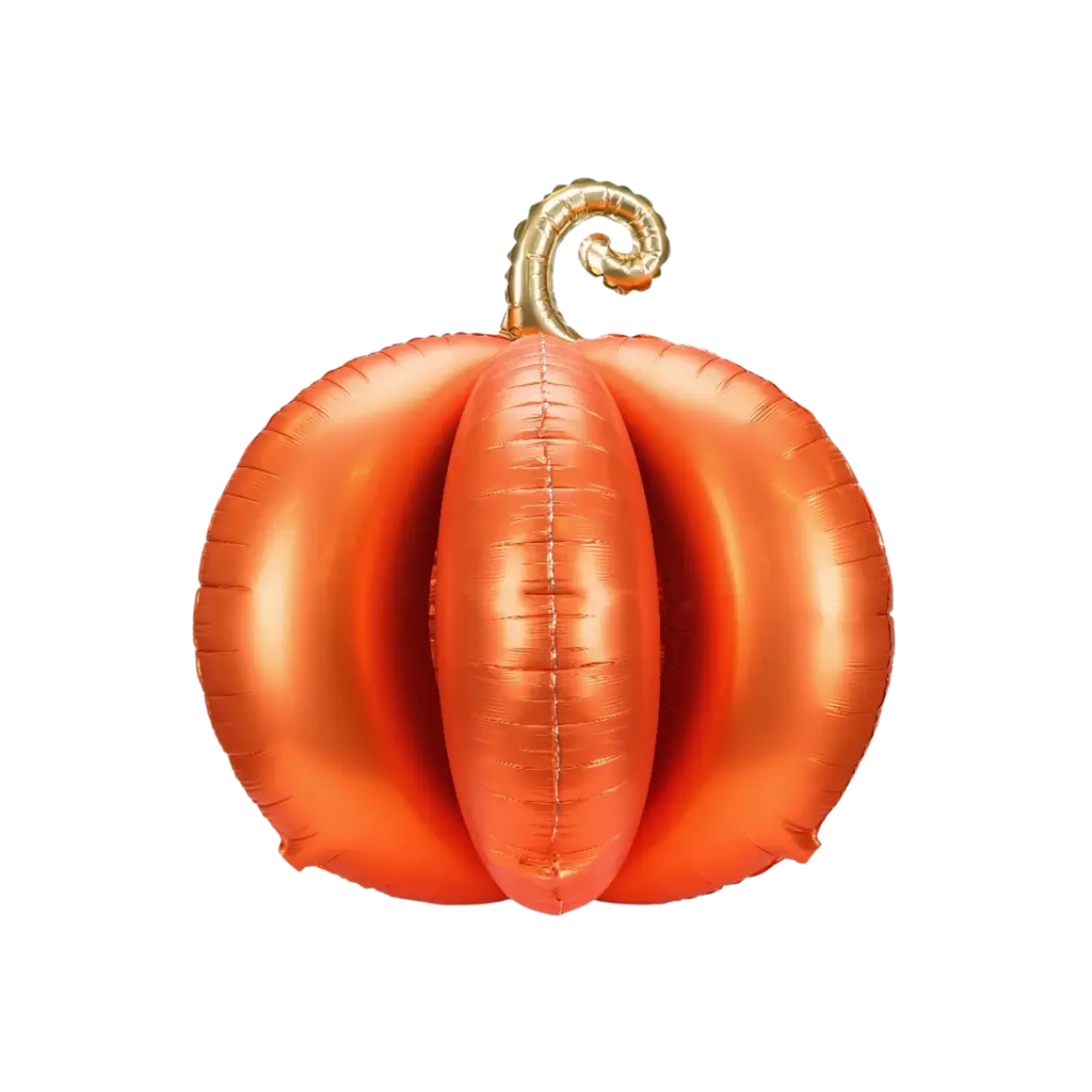 Ballon Aluminium Citrouille 3D Géante 90 x 90 cm – Décoration Halloween