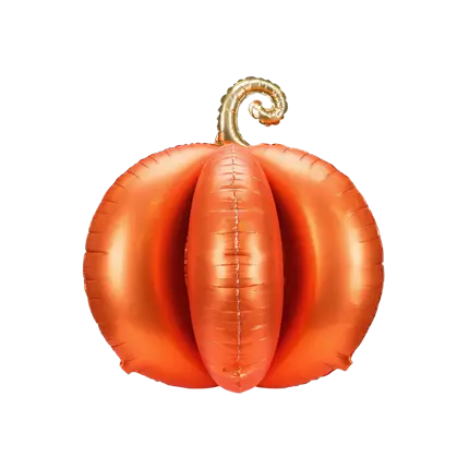 Ballon Aluminium Citrouille 3D Géante 90 x 90 cm – Décoration Halloween