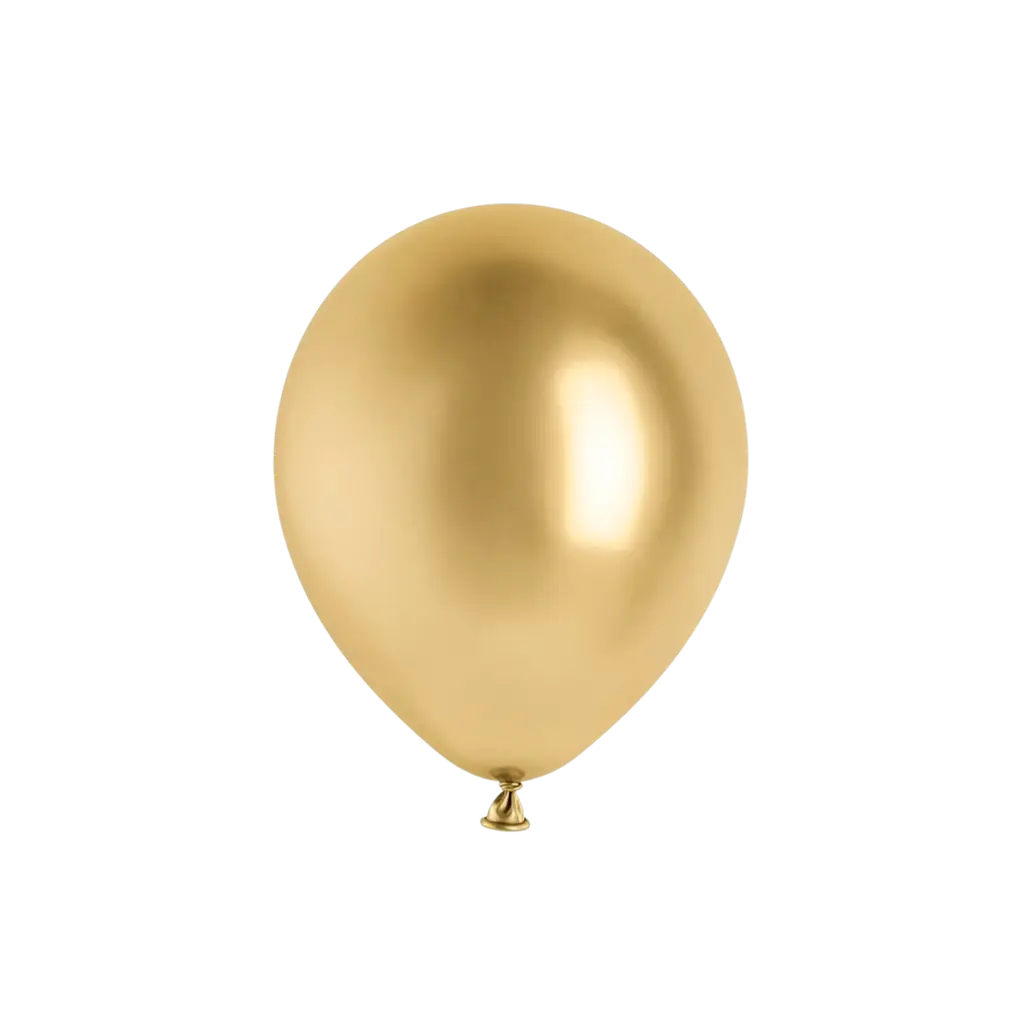 Lot de 10 Ballons Glossy Or 30 cm – Ballons Brillants de Décoration