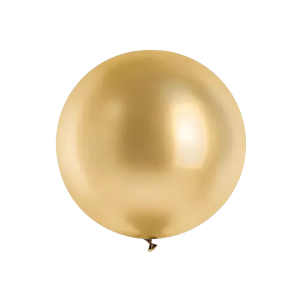Ballon Géant Glossy Or 100 cm – Ballon Brillant pour Décoration de Fête
