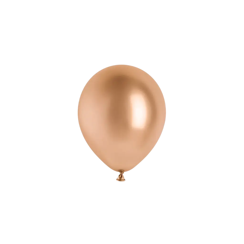 Lot de 50 Ballons Glossy Or Rose 12 cm – Ballons Brillants de Décoration