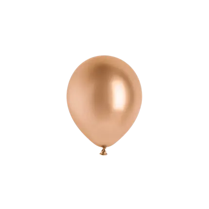 Lot de 50 Ballons Glossy Or Rose 12 cm – Ballons Brillants de Décoration