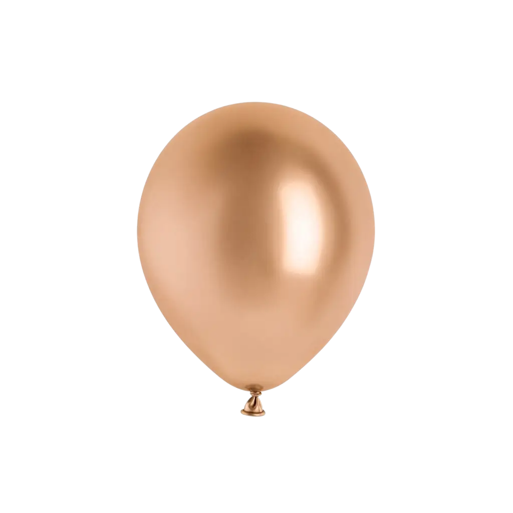 Lot de 10 Ballons Glossy Or Rose 30 cm – Ballons Brillants de Décoration