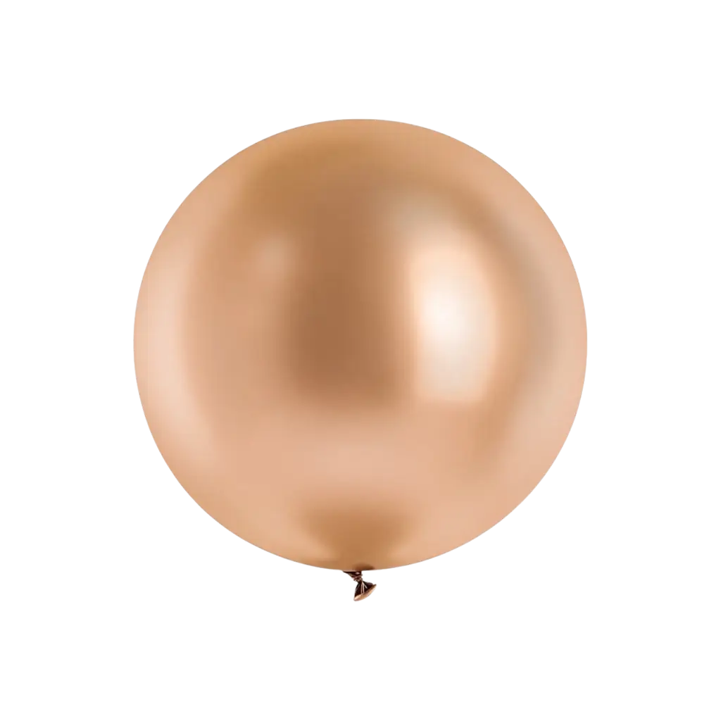 Ballon Géant Glossy Or Rose 100 cm – Ballon Brillant pour Décoration de Fête