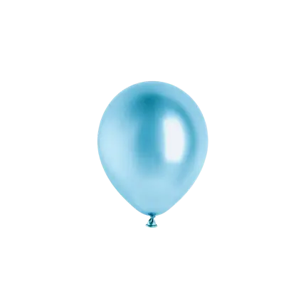 Lot de 50 Ballons Glossy Bleus 12 cm – Ballons Brillants de Décoration
