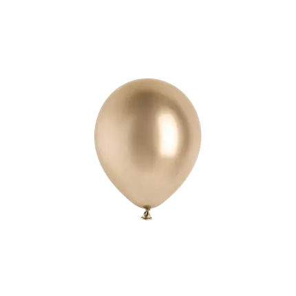 Lot de 50 Ballons Glossy Or Champagne 12 cm – Ballons Brillants de Décoration