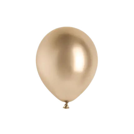 Lot de 10 Ballons Glossy Or Champagne 30 cm – Ballons Brillants de Décoration