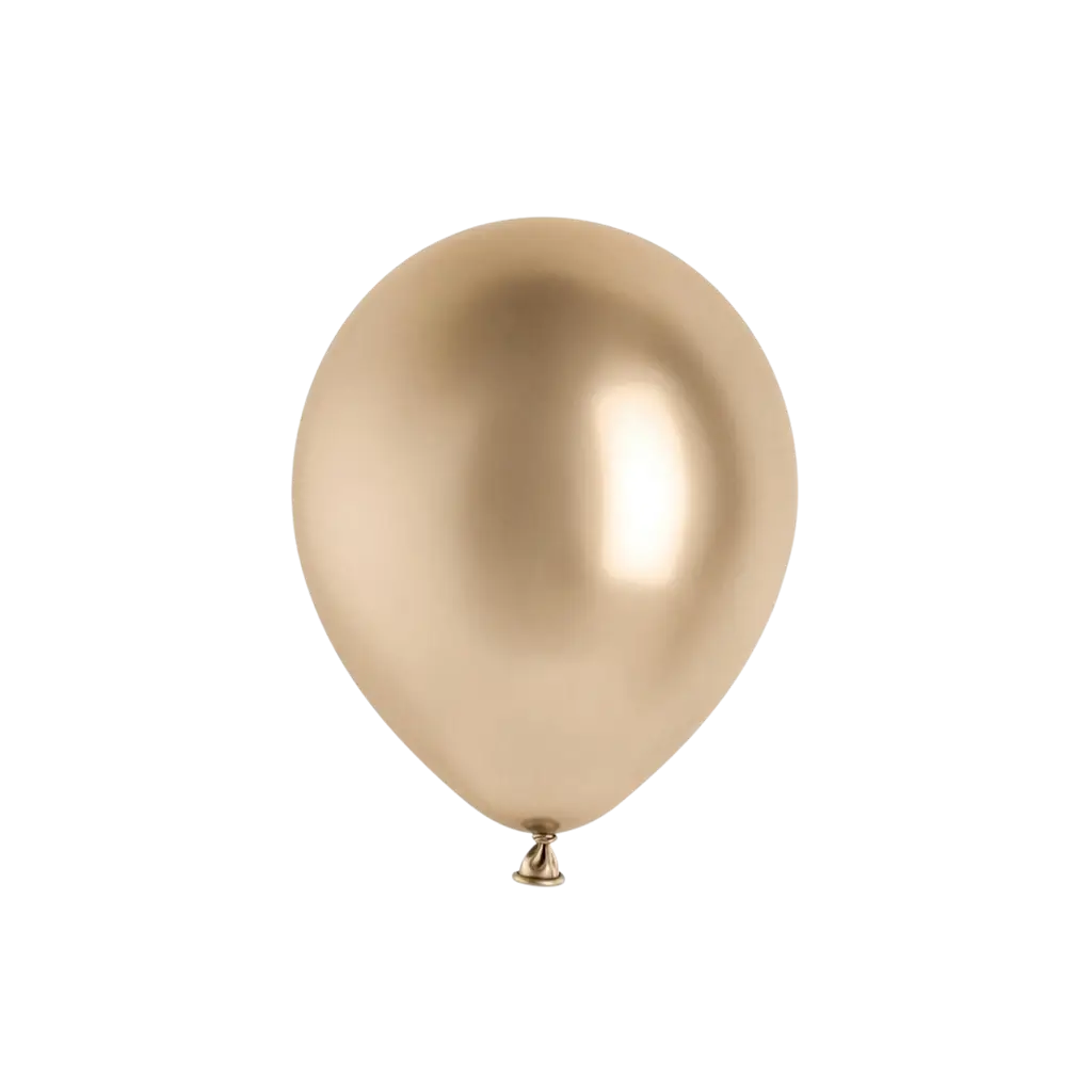 Lot de 50 Ballons Glossy Or Champagne 30 cm – Ballons Brillants de Fête