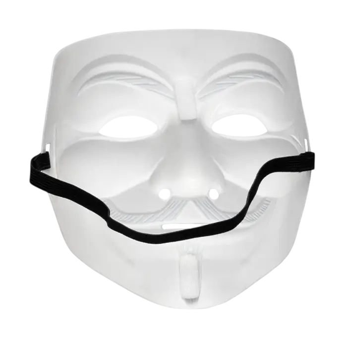 Masque Anonymous Guy Fawkes – Masque V pour Vendetta Blanc