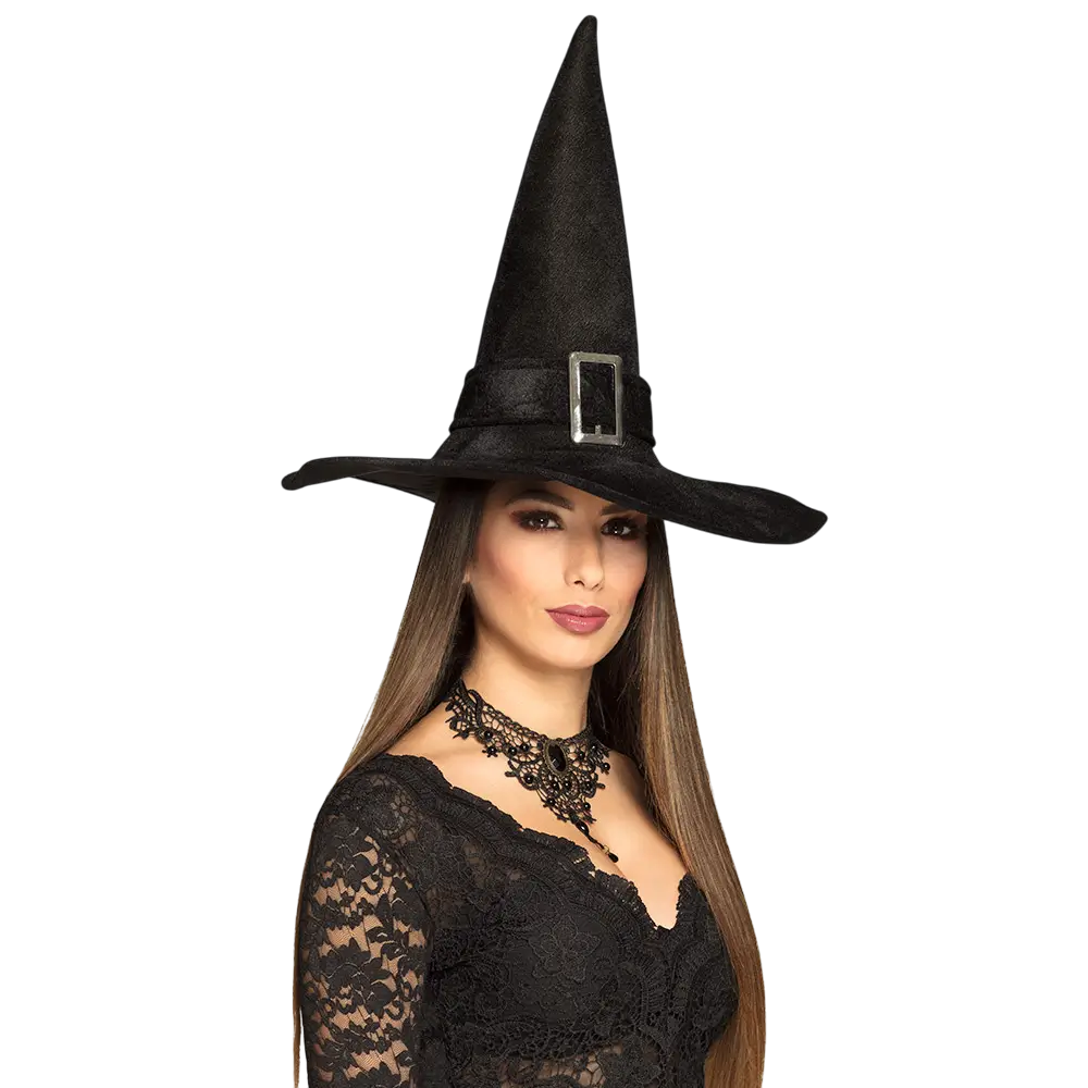 Chapeau de Sorcière Pointu Noir – Déguisement Halloween