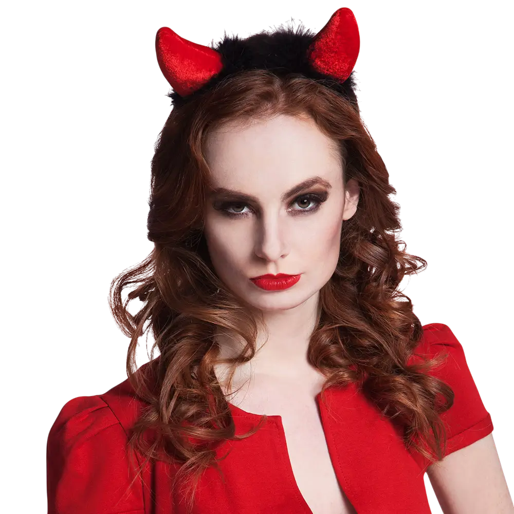 Serre-Tête Cornes de Diable – Accessoire Halloween