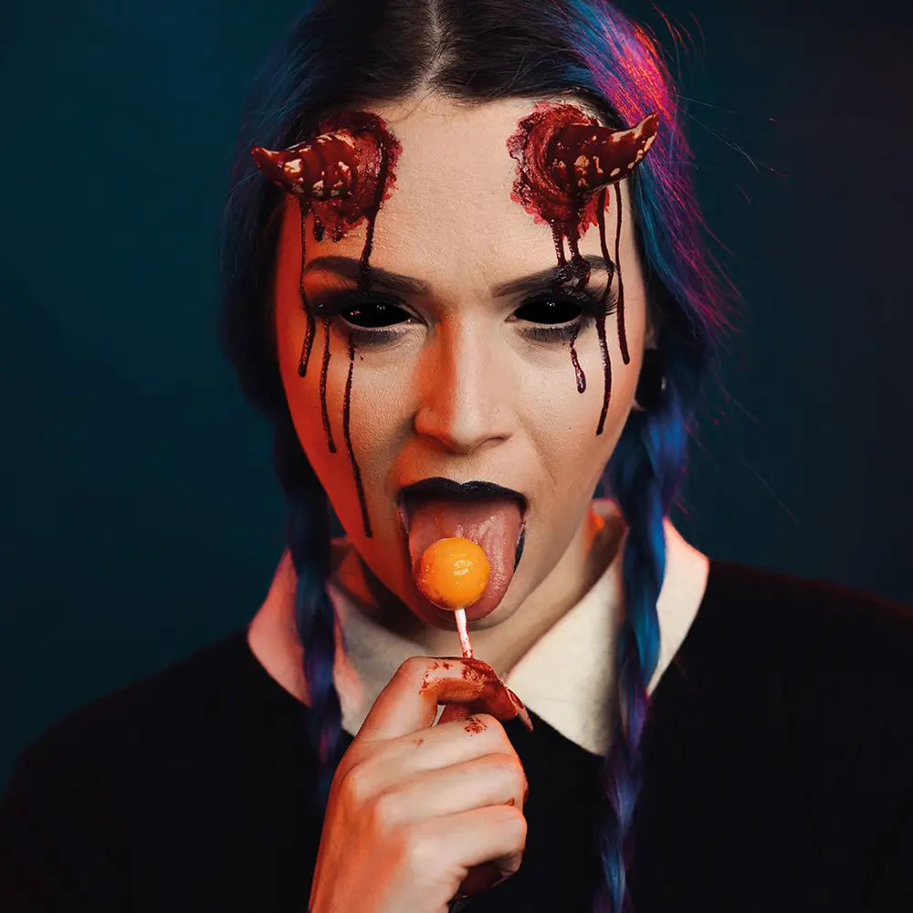 Lentilles Yeux Noirs Mort-Vivant – Lentilles Halloween