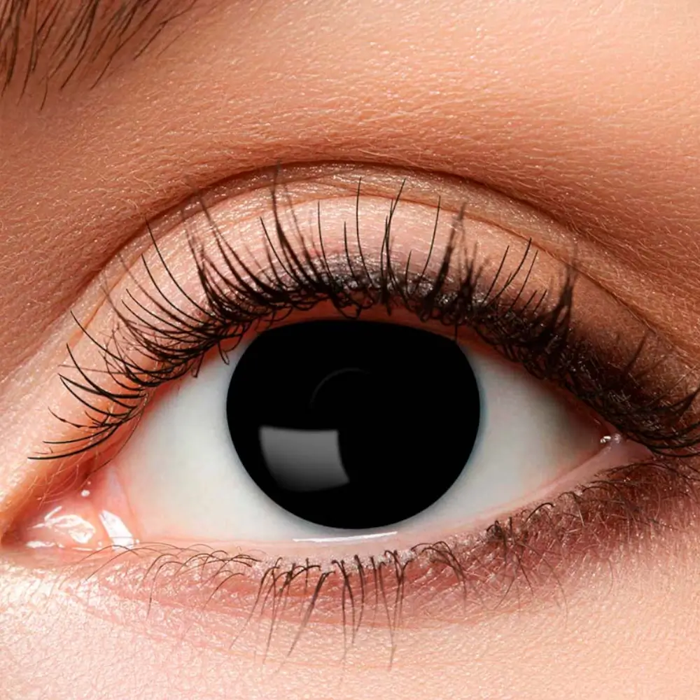 Lentilles Yeux Noirs Sorcière – Lentilles Halloween