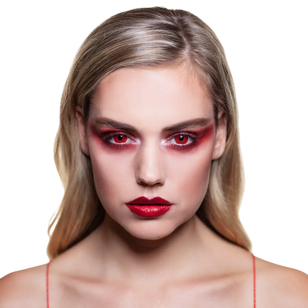 Lentilles Rouges Diable – Lentilles Halloween