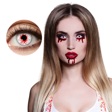 Lentilles Éclaboussures de Sang – Lentilles Halloween