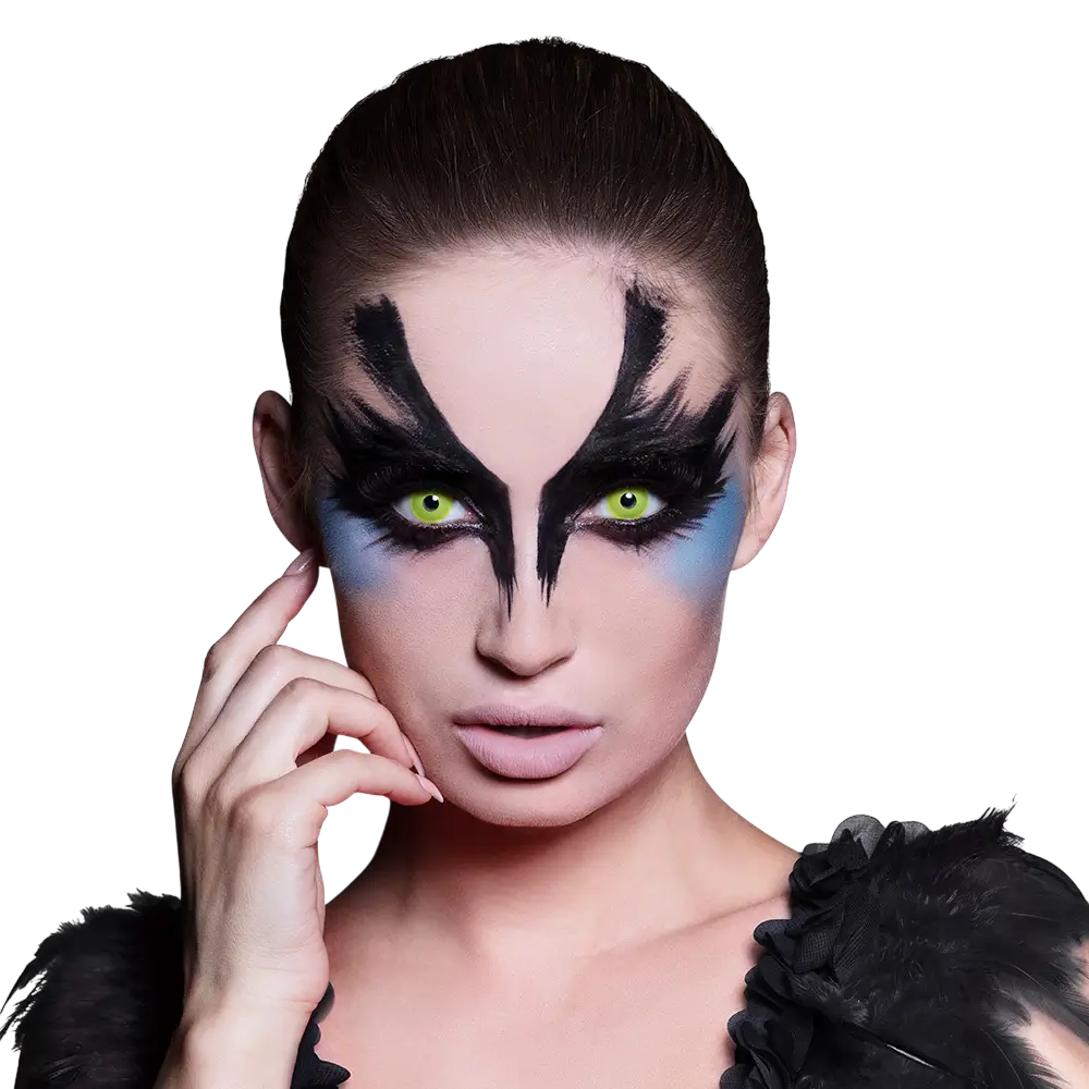 Lentilles Yeux Jaunes Corbeau – Lentilles Halloween