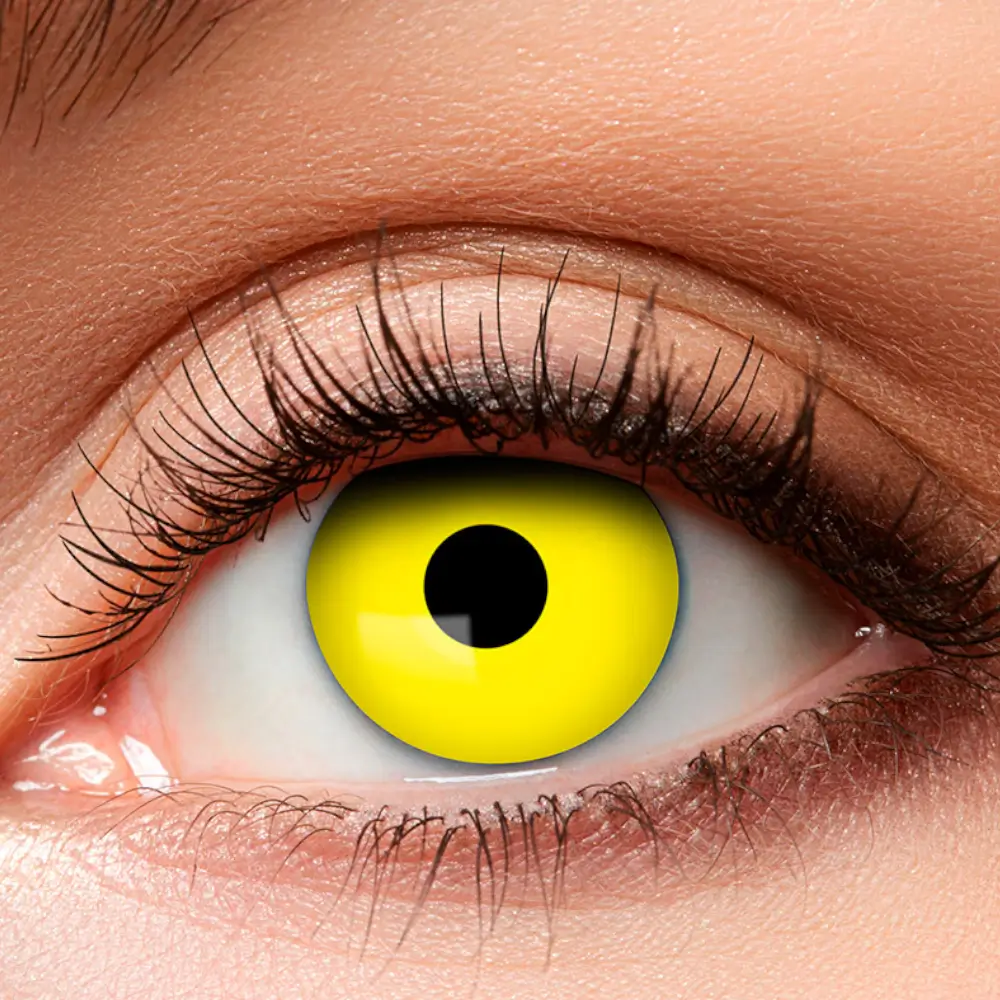 Lentilles Yeux Jaunes Corbeau – Lentilles Halloween