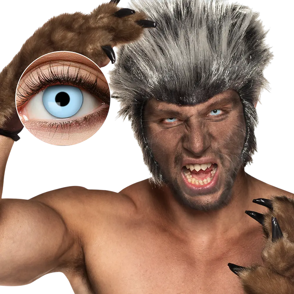 Lentilles Bleues Loup-Garou – Lentilles Halloween