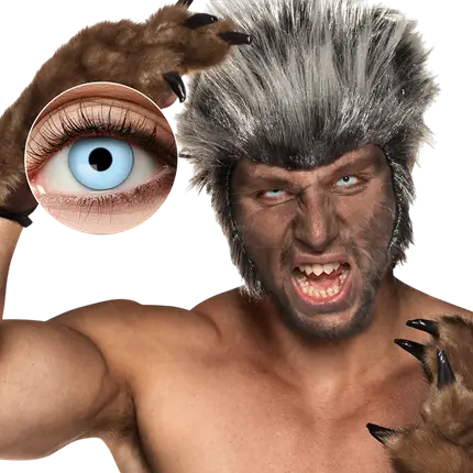 Lentilles Bleues Loup-Garou – Lentilles Halloween