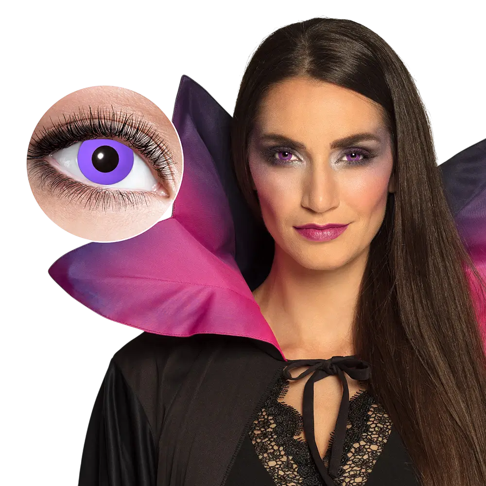 Lentilles Gothiques Violettes – Lentilles Halloween