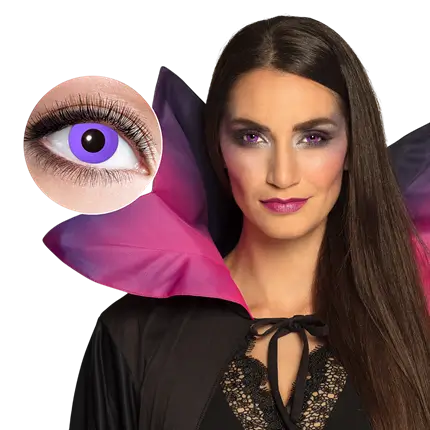 Lentilles Gothiques Violettes – Lentilles Halloween