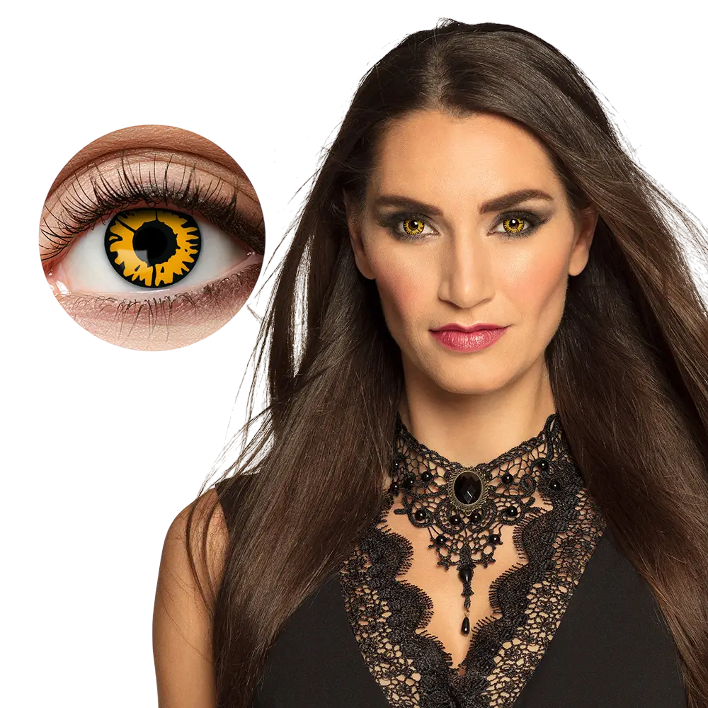 Lentilles Jaunes et Noires Twilight – Lentilles Halloween