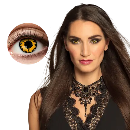Lentilles Jaunes et Noires Twilight – Lentilles Halloween