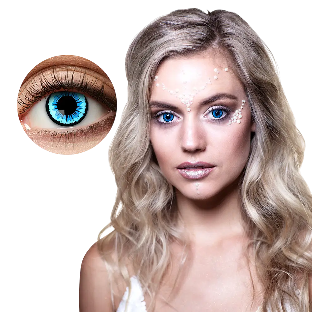 Lentilles Bleu Clair Ange – Lentilles de Contact Fantaisie